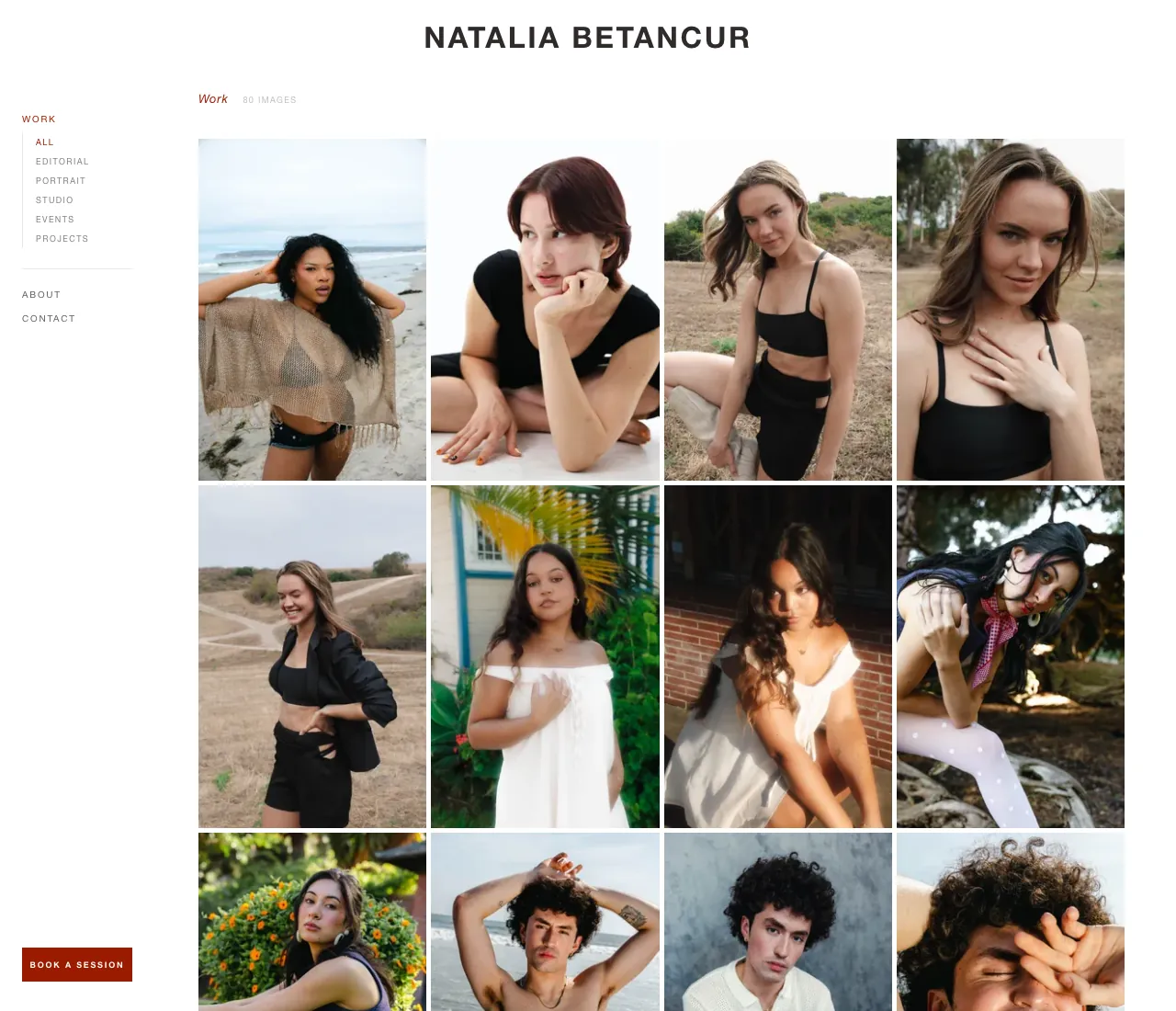 Portafolio de fotografía de Natalia Betancur