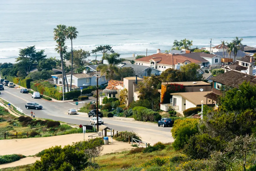 Encinitas coastal streetscape